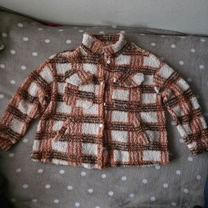 Plaid Sherpa Jacket